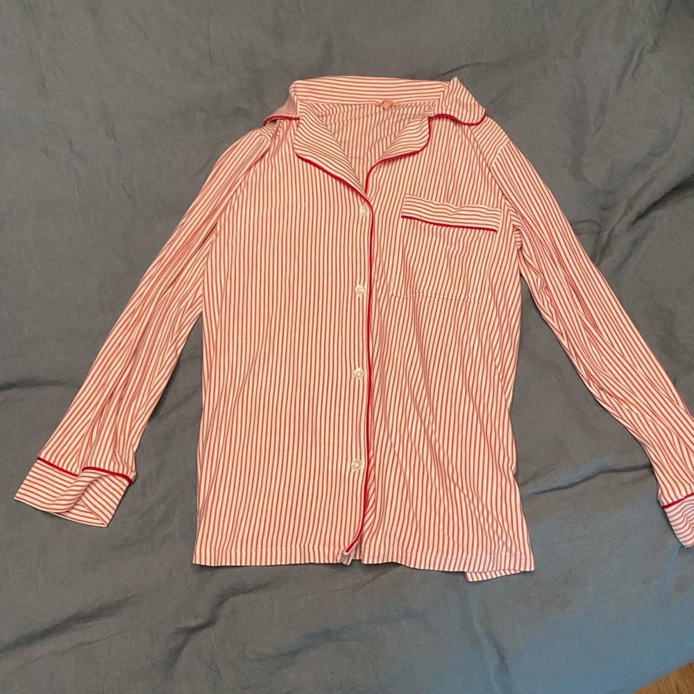 Eberjey Red and White Striped Pajamas